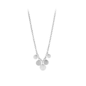 Pernille Corydon – Kette Mini Coin, silber