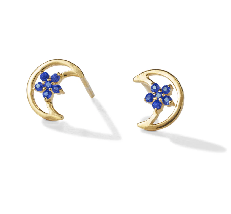 yours.Jewelry – Cinnamon Moon Ohrstecker, vergoldet